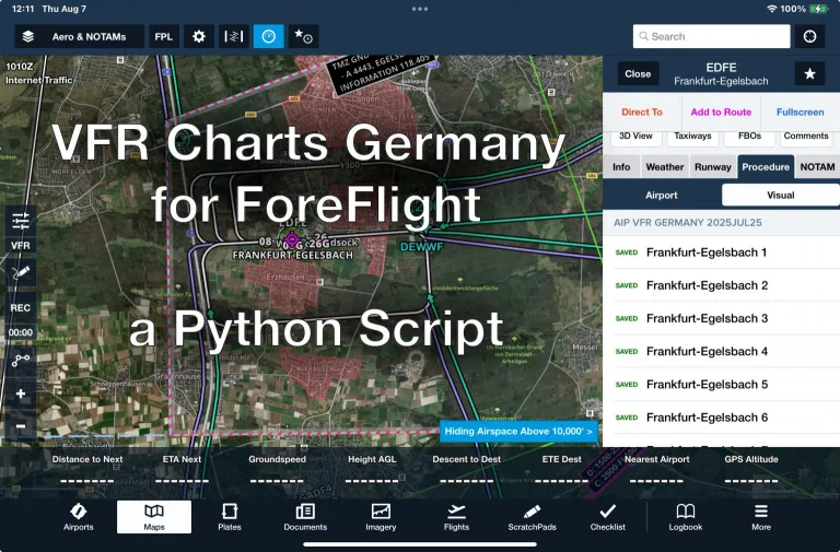 Finally! Import VFR Charts of Germany into ForeFlight