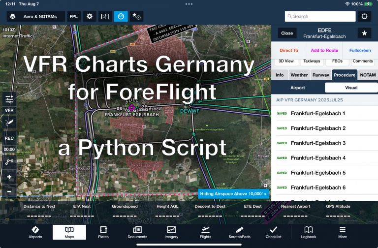 Germany VFR Charts in ForeFlight!